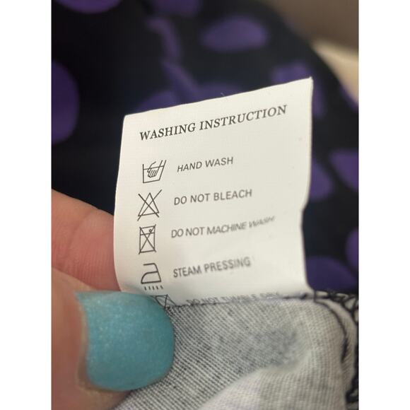 Gardenwed Anneta Sleeveless 1950s Retro Cocktail Party Dress M Polkadot Purple - Picture 7 of 10